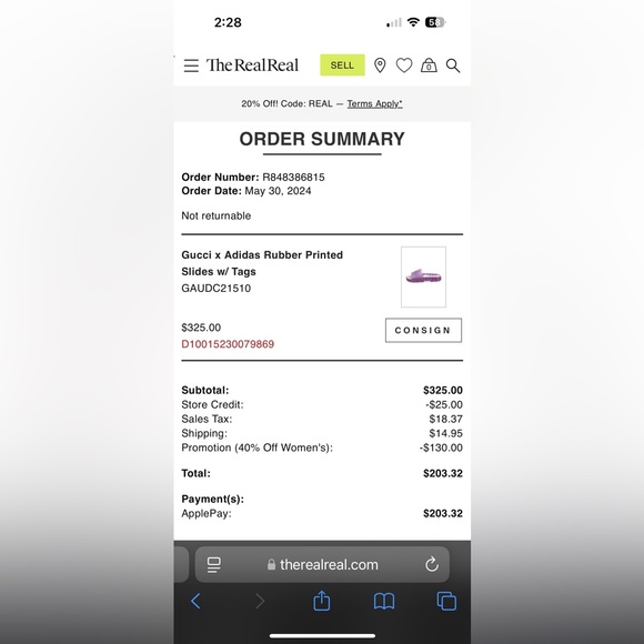 Adidas x GUCCI slides - Picture 7 of 7